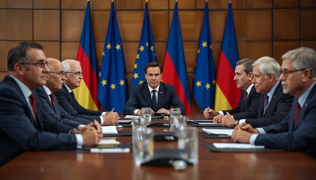 EU foreign ministers discussing IRGC designation