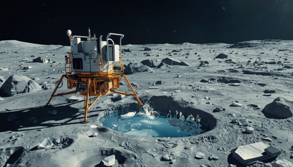 Concept of water extraction on the Moon for future missions