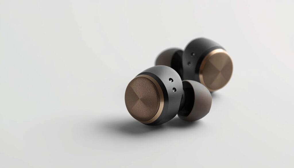 Luxury wireless earbuds Scandinavian design