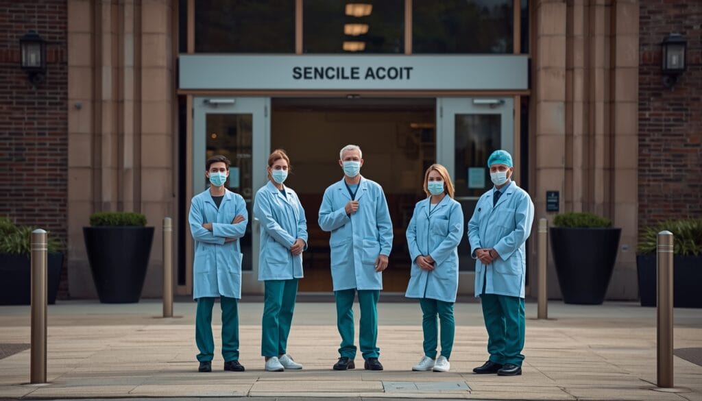 Doctors waiting outside Adiala Jail