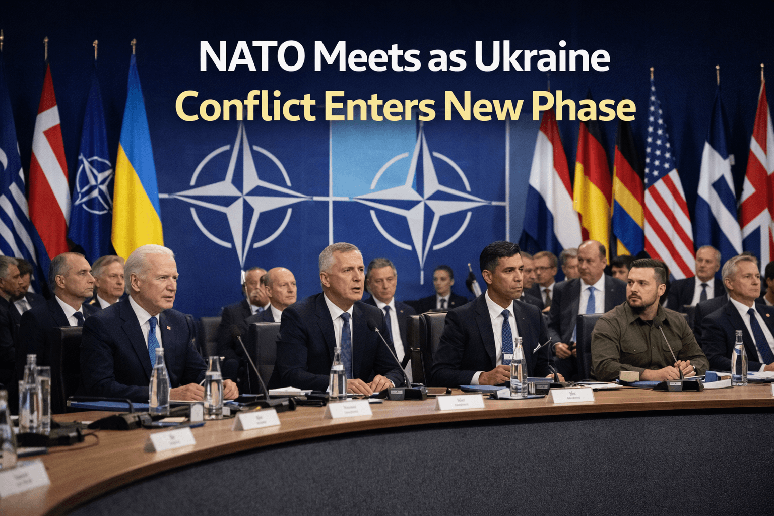 NATO leaders meet Ukraine conflict new phase
